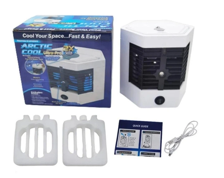 Настільний портативний кондиціонер 5X Arctic Cool Ultra Pro із зволожувачем повітря міні кондиціонер Білий - изображение 2