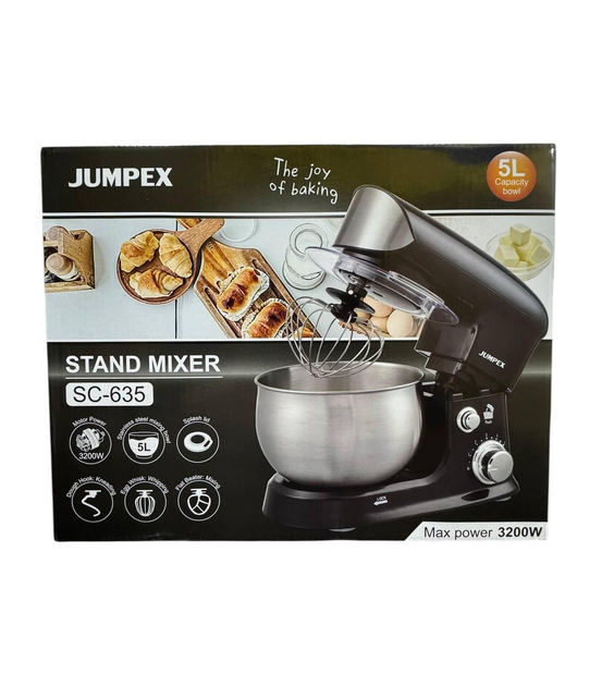 Планетарный тестомес Jumpex SC-635 (3200 Вт, 5 л) Черный - Фото 2 Планетарный тестомес Jumpex SC-635 (3200 Вт, 5 л) Черный - изображение 2