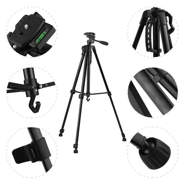 Штатив Andoer F3366T алюминиевый 140 см черный 3D голова держатель для смартфона - Фото 10 Штатив Andoer F3366T алюминиевый 140 см черный 3D голова держатель для смартфона - изображение 10