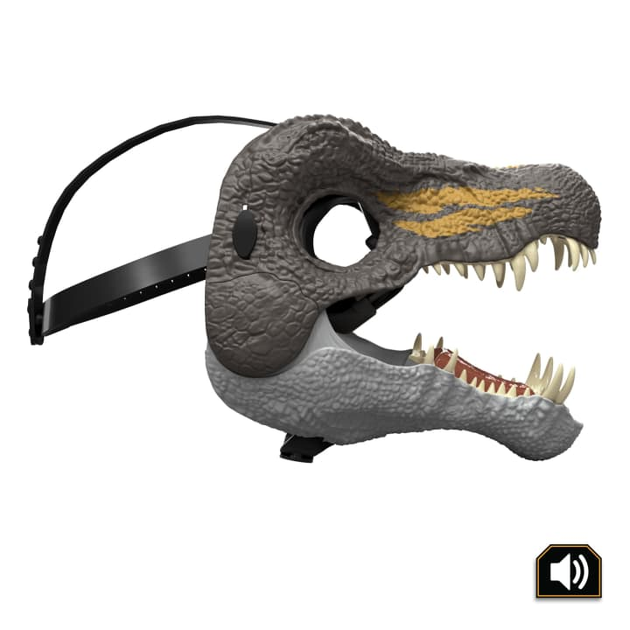 Маска Динозавра Спінозавр Світ Юрського періоду зі звуком Jurassic World Spinosaurus Dinosaur Mask Mattel (JCG28) - Фото 5 Маска Динозавра Спінозавр Світ Юрського періоду зі звуком Jurassic World Spinosaurus Dinosaur Mask Mattel (JCG28) - зображення 5