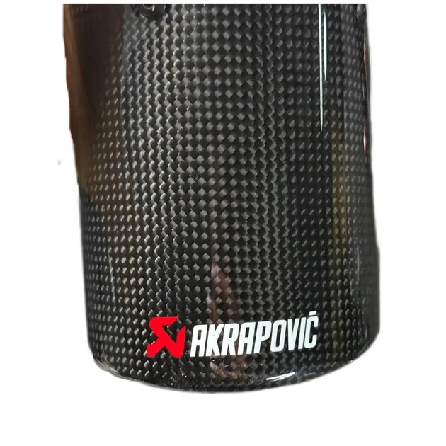 Насадка на выхлоп Akrapovic, одиночная, карбон глянец, вход 60–63 мм, выход 89 мм - изображение 2