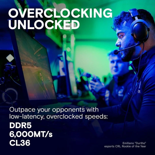 Модуль пам'яті DDR5 Crucial Pro OC 2х16GB 6400MHz Black (CP2K16G64C32U5B) [174276] - зображення 4