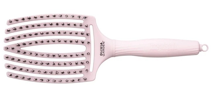 Щетка Olivia Garden Fingerbrush Care Iconic Boar-Nylon Pastel Pink L - Фото 1 Щетка Olivia Garden Fingerbrush Care Iconic Boar-Nylon Pastel Pink L - изображение 1