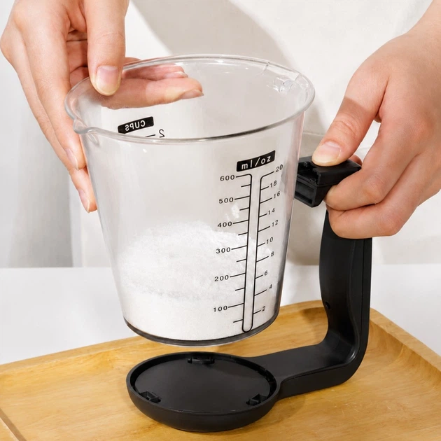 Кухонные весы цифровые мерная чашка Digital Scale With Measuring Cup 2 в 1 чашка-веса до 1000 г Черный - Фото 14 Кухонные весы цифровые мерная чашка Digital Scale With Measuring Cup 2 в 1 чашка-веса до 1000 г Черный - изображение 14