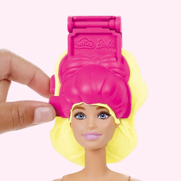 Набор для лепки Hasbro Play-Doh Barbie Рюши и бантики (G1361) - Фото 7 Набор для лепки Hasbro Play-Doh Barbie Рюши и бантики (G1361) - изображение 7