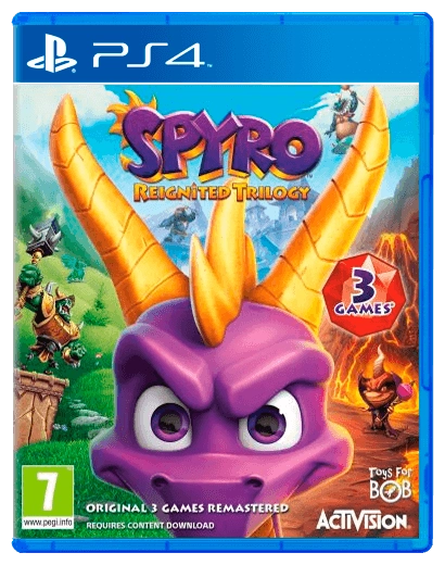 Гра Spyro Reignited Trilogy для PS4 (Blu-ray диск) ENG Б/В - Фото 1 Гра Spyro Reignited Trilogy для PS4 (Blu-ray диск) ENG Б/В - зображення 1