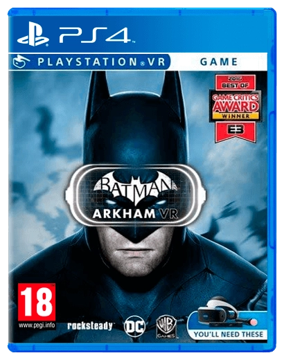 Игра Batman: Arkham VR для PS4 (Blu-ray диск) ENG Б/У - Фото 1 Игра Batman: Arkham VR для PS4 (Blu-ray диск) ENG Б/У - изображение 1