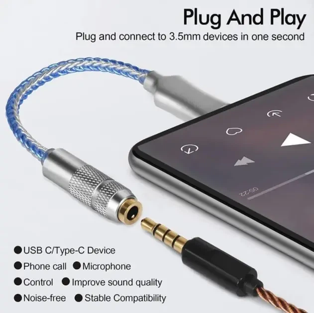 Усилитель звука GraveAudio CX Pro CX31993 ЦАП DAC DA06 переходник адаптер наружная звуковая карта для телефона Blue - Фото 3 Усилитель звука GraveAudio CX Pro CX31993 ЦАП DAC DA06 переходник адаптер наружная звуковая карта для телефона Blue - изображение 3