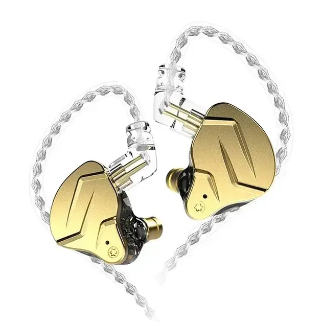 KZ ZSN PRO X (Gold, without Mic) – Гібридні навушники 1DD+1BA з преміальним звучанням - зображення 2