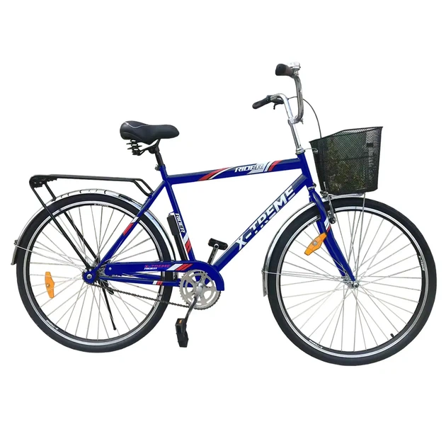 Міський велосипед X-Treme C2803 сталь. рама 28" колеса 28" синьо-червоний з корзинкою сталевою - Фото 1 Міський велосипед X-Treme C2803 сталь. рама 28" колеса 28" синьо-червоний з корзинкою сталевою - изображение 1