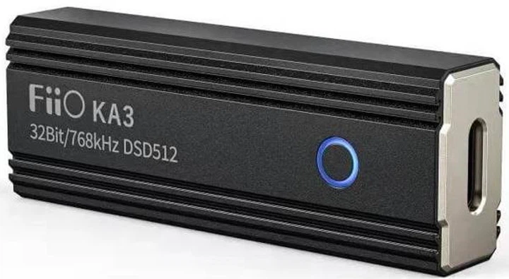 FiiO KA3 - Портативний ЦАП з Підсилювачем (ESS ES9038Q2M, 3.5 мм + 4.4 мм балансний вихід, DSD512/32bit 768kHz) - изображение 2