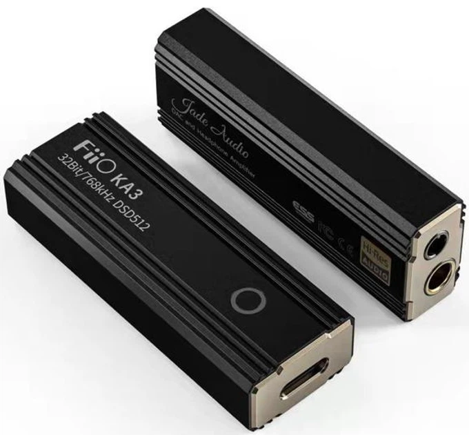 FiiO KA3 - Портативний ЦАП з Підсилювачем (ESS ES9038Q2M, 3.5 мм + 4.4 мм балансний вихід, DSD512/32bit 768kHz) - изображение 4
