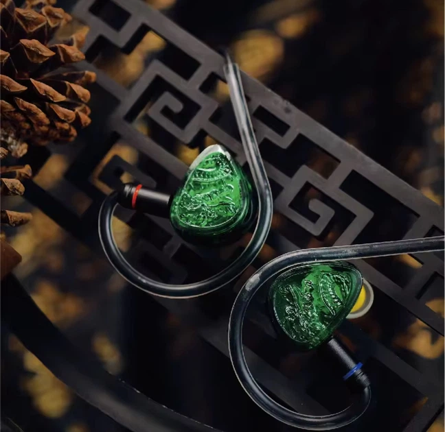 Наушники Tangzu Waner 2 проводные внутриканальные IEM с 10мм динамическим драйвером для Hi-Fi звука и игр с обновленной акустической системой и прочным кабелем 2-pin 0.78mm Jade Green - изображение 3