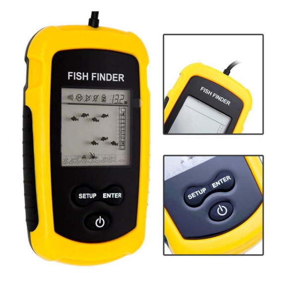 Эхолот Fish Finder портативный для берега и лодки отражение рыбы и рельефа дна (2016498) - Фото 3 Эхолот Fish Finder портативный для берега и лодки отражение рыбы и рельефа дна (2016498) - изображение 3