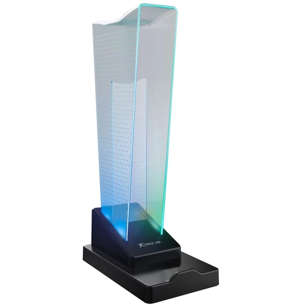Підставка для гарнітури XTRIKE ME RGB 4xUSB2 0 HUB USB кабель 1 5м Black (HT-09) - изображение 3