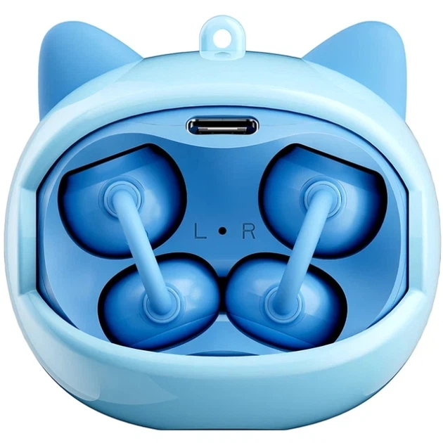 Навушники TWS Blackview AirBuds K1 (Kids) Smiley Blue (5117979083851) - Фото 2 Навушники TWS Blackview AirBuds K1 (Kids) Smiley Blue (5117979083851) - изображение 2