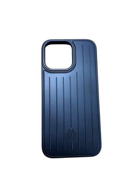 Металлический чехол Rimova для iPhone 14 Pro Max с защитой камеры и усиленными углами синий - изображение 5