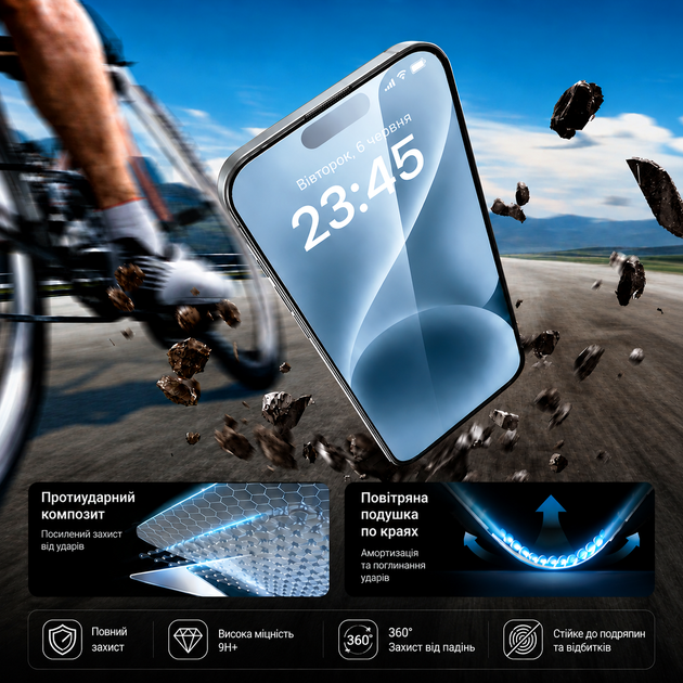 Защитное стекло Remax Privacy Tempered Glass для iPhone 15 Plus 16 Plus 0.3 mm черное с максимальной защитой - Фото 7 Защитное стекло Remax Privacy Tempered Glass для iPhone 15 Plus 16 Plus 0.3 mm черное с максимальной защитой - изображение 7