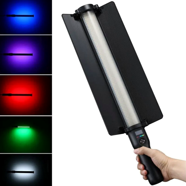 Лампа LED відео Fill Light Stick 1 м RGB з дистанційним пультом і адаптером модель RL-60SL - зображення 10