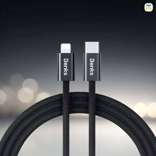 Кабель USB C to Lightning 2 метри для заряджання та синхронізації Benks D46 - зображення 5