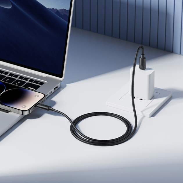 Кабель USB C to Lightning 2 метри для заряджання та синхронізації Benks D46 - зображення 7