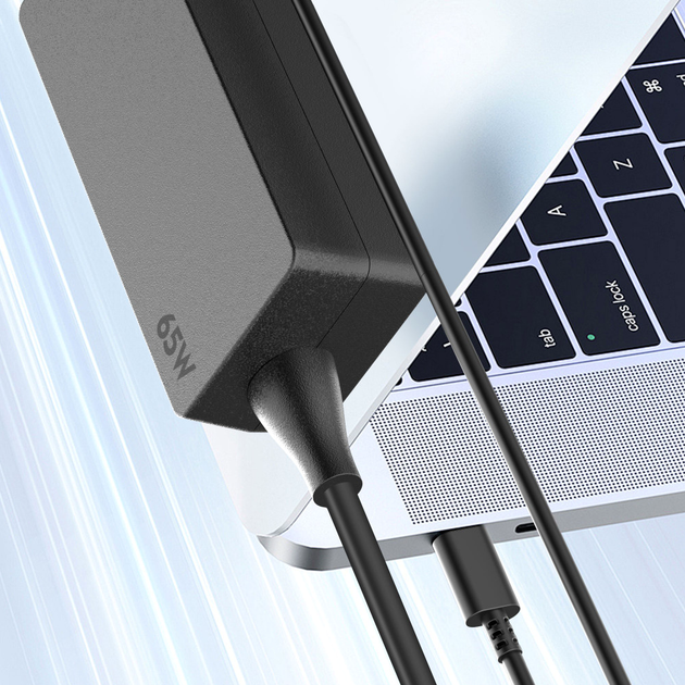 Адаптер USB C 65 Вт для ноутбука Earldom ET-PA01 UK - изображение 7