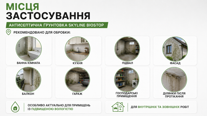 Антисептическая противогрибковая грунтовка Биостоп SkyLine 1л - Фото 5 Антисептическая противогрибковая грунтовка Биостоп SkyLine 1л - изображение 5