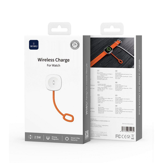Зарядний пристрій для Apple Watch 2 5 Вт USB-C Lightning алюмінієвий сплав Wiwu Wi-M23 - зображення 2