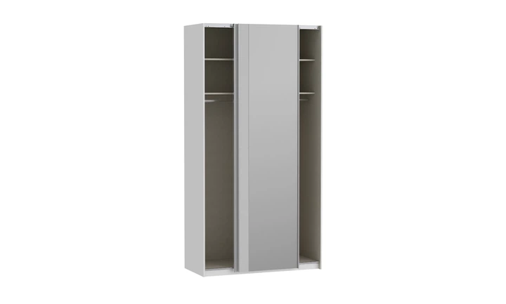 Шкаф-купе 1,2 м 2д Fittio с зеркалом FTIS62462 белый глянец - изображение 2