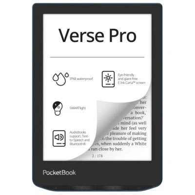 Электронная книга Pocketbook 634 Verse Pro, Azure (PB634-A-CIS) - Фото 1 Электронная книга Pocketbook 634 Verse Pro, Azure (PB634-A-CIS) - изображение 1