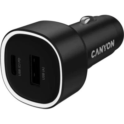 Зарядний пристрій Canyon 1xUSB + 1xUSB-C PD48W black (CNE-CCABR3AC) - Фото 2 Зарядний пристрій Canyon 1xUSB + 1xUSB-C PD48W black (CNE-CCABR3AC) - зображення 2