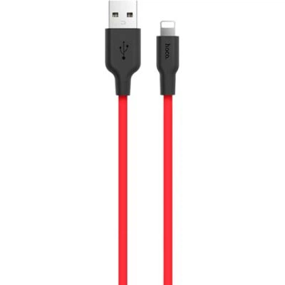 Дата кабель USB 2.0 AM to Lightning 1.0m 2A silicone X21 black+red HOCO (6957531071372) - Фото 1 Дата кабель USB 2.0 AM to Lightning 1.0m 2A silicone X21 black+red HOCO (6957531071372) - изображение 1