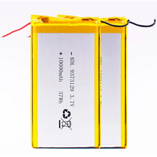Акумулятор літій-полімерний 10000mAh для Power Bank / 3.7V / 129x73x9.3 mm - зображення 4