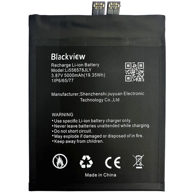 Акумулятор для Blackview BV9200 / Li556578JLY (5000 mAh) - Фото 1 Акумулятор для Blackview BV9200 / Li556578JLY (5000 mAh) - зображення 1