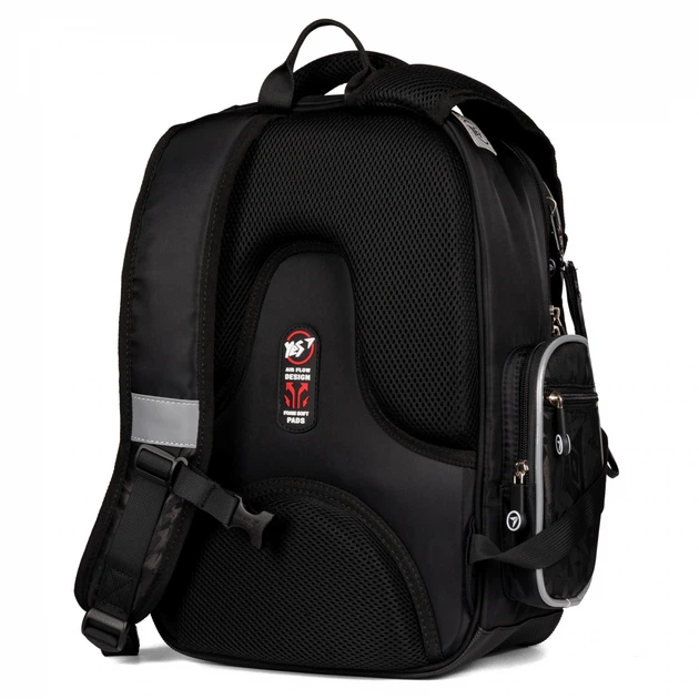 Рюкзак Yes Samurai 38x27x14 см 17 л чорний (559761) - зображення 3