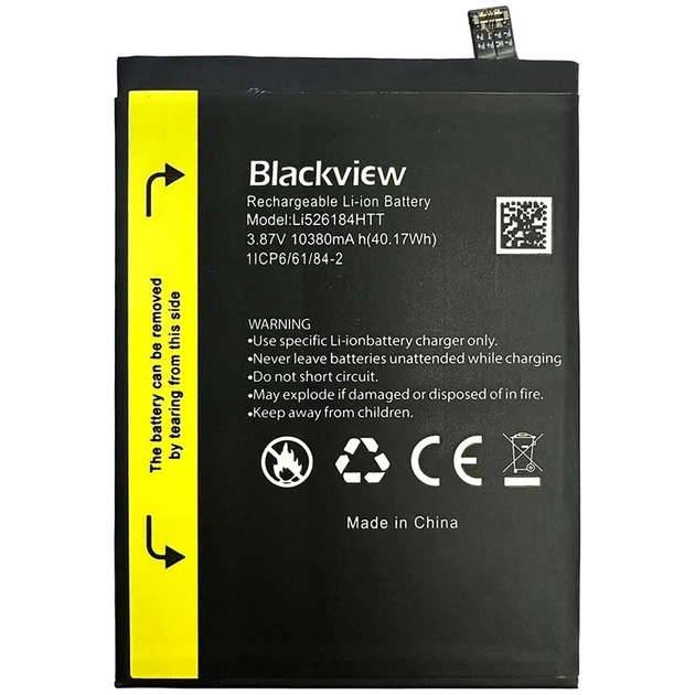 Аккумулятор для Blackview BV8900 / Li526184HTT (10380 mAh) - Фото 1 Аккумулятор для Blackview BV8900 / Li526184HTT (10380 mAh) - изображение 1