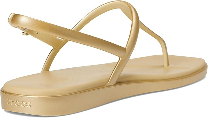 Жіночі сандалі Маямі Crocs Miami Metallic Thong Flip Gold (37-38, золотий) - Фото 5 Жіночі сандалі Маямі Crocs Miami Metallic Thong Flip Gold (37-38, золотий) - изображение 5