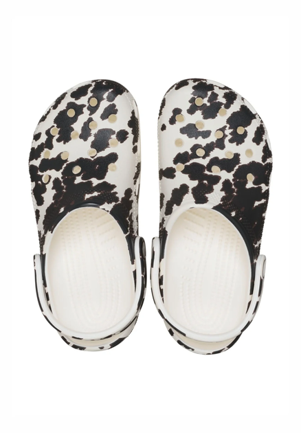 Дитячі крокси Crocs kids Classic Animal Print Clog Black/White (33/34, чорний) - Фото 4 Дитячі крокси Crocs kids Classic Animal Print Clog Black/White (33/34, чорний) - зображення 4