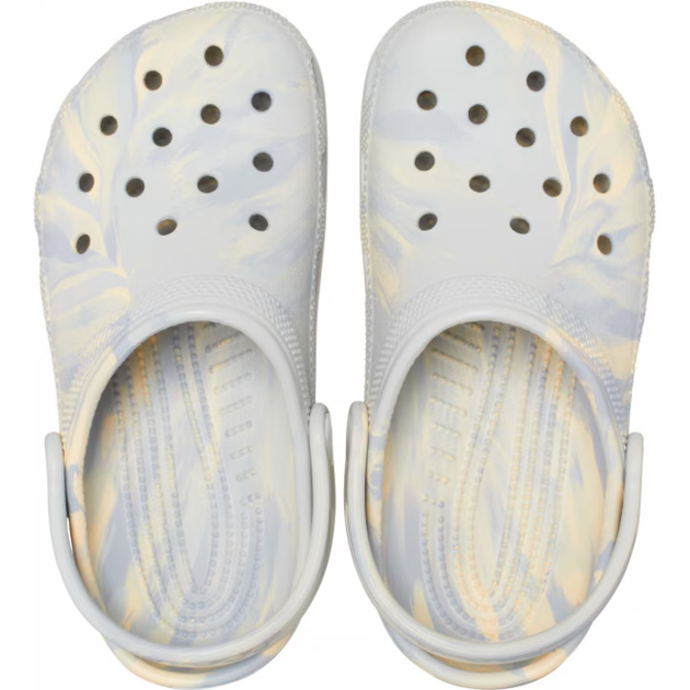 Дитячі крокси Crocs Kids' Classic Marbled Clog Bone/Multi (33/34, бежевий) - Фото 6 Дитячі крокси Crocs Kids' Classic Marbled Clog Bone/Multi (33/34, бежевий) - изображение 6