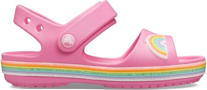 Дитячі крокси сандалії для дівчинки Crocs Crocband Imagination Sandal Pink (22/23, рожевий) - Фото 3 Дитячі крокси сандалії для дівчинки Crocs Crocband Imagination Sandal Pink (22/23, рожевий) - изображение 3