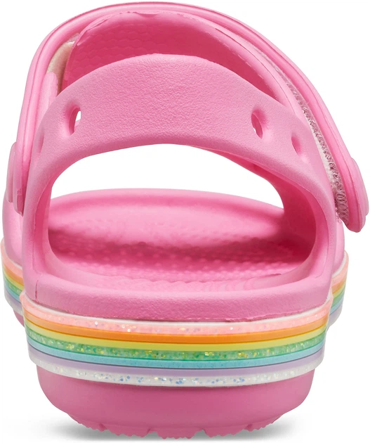 Дитячі крокси сандалії для дівчинки Crocs Crocband Imagination Sandal Pink (24/25, рожевий) - Фото 6 Дитячі крокси сандалії для дівчинки Crocs Crocband Imagination Sandal Pink (24/25, рожевий) - зображення 6