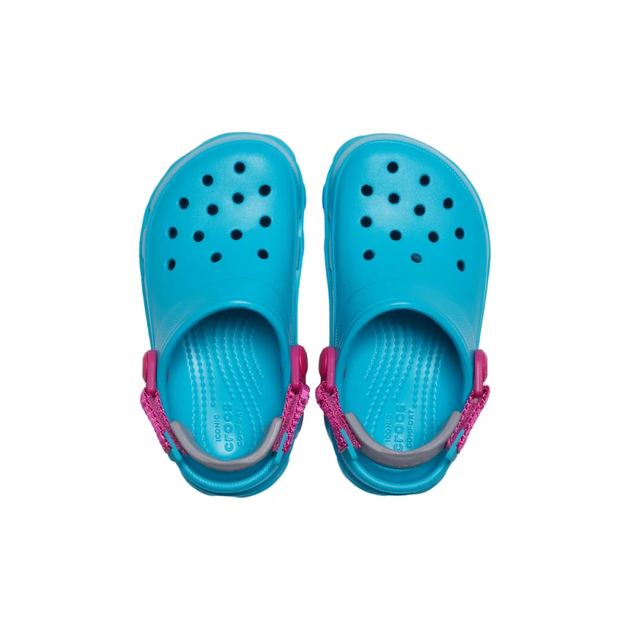 Дитячі крокси Crocs Kids' Classic All-Terrain Aqua (25/26, блакитні) - Фото 4 Дитячі крокси Crocs Kids' Classic All-Terrain Aqua (25/26, блакитні) - изображение 4