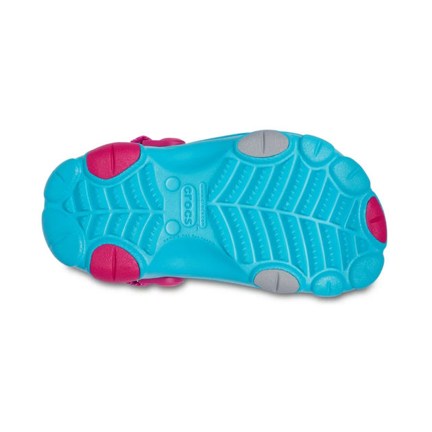 Дитячі крокси Crocs Kids' Classic All-Terrain Aqua (25/26, блакитні) - Фото 5 Дитячі крокси Crocs Kids' Classic All-Terrain Aqua (25/26, блакитні) - изображение 5