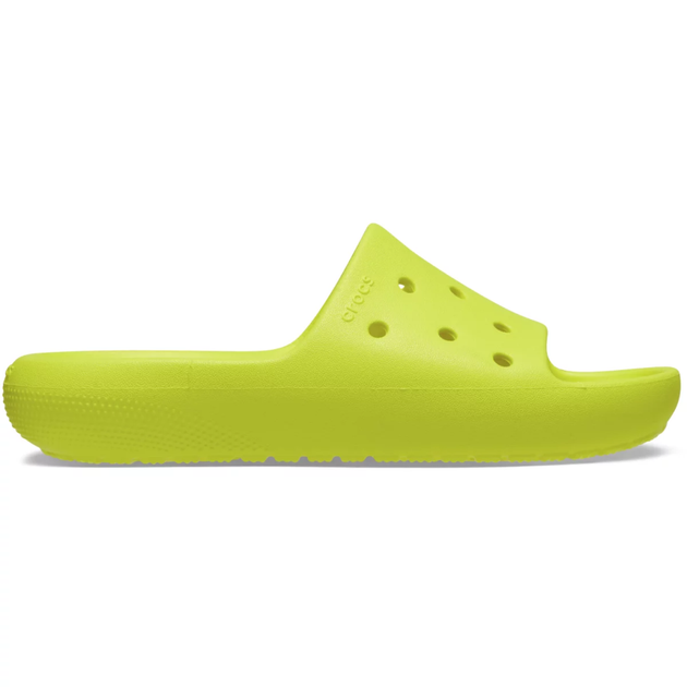 Дитячі крокси шльопанці для дівчинки Crocs Classic Slide V2 Yellow (28/29, жовтий) - Фото 3 Дитячі крокси шльопанці для дівчинки Crocs Classic Slide V2 Yellow (28/29, жовтий) - зображення 3