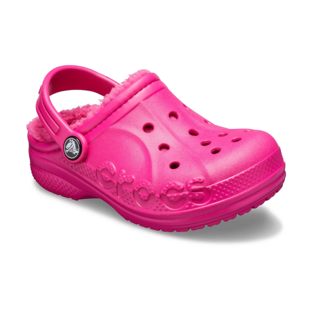 Дитячі крокси для дівчинки Crocs Baya Lined Candy Pink (30/31, яскраво рожевий) - изображение 2