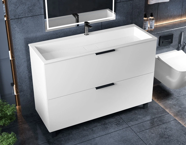 Тумба Status Hartia 120, с умывальником Aria Low 120 - изображение 5