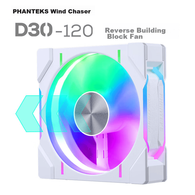Вентилятор Phanteks D30 120 мм PWM ARGB White - зображення 2