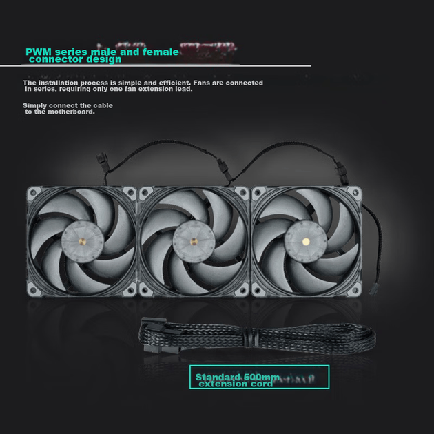 Вентилятор Phanteks T30 120 мм PWM 3шт (PH-F120T30) - Фото 9 Вентилятор Phanteks T30 120 мм PWM 3шт (PH-F120T30) - изображение 9