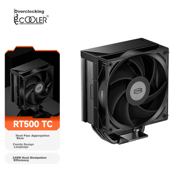 Кулер PcCooler RT500 TC BK 5 теплових трубок - Фото 5 Кулер PcCooler RT500 TC BK 5 теплових трубок - зображення 5