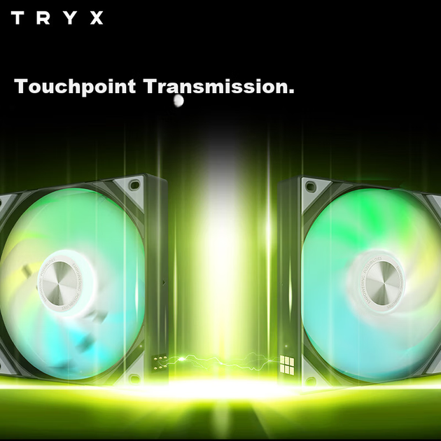 Вентиляторы TRYX ROTA Dark Star SL ARGB, 120 мм, комплект 3 шт, подшипник FDB, черные - изображение 5